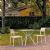 ISP7004S-WHI Plus Dining Set with 2 Arm Chairs White 0787790897590