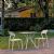 ISP7006S-WHI Snow Dining Set with 2 Chairs White 0787790896999