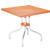 ISP770-ORA Forza Square Folding Table 31" Orange 8697443559527