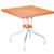 ISP770-ORA Forza Square Folding Table 31" Orange 8697443559527
