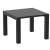 ISP772-BLA Vegas Dining Table 39" to 55" Extendable Table Black 8697443557516