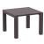 ISP772-BR Vegas Dining Table 39" to 55" Extendable Table Wicker Brown 8697443557554