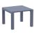 ISP772-DGR Vegas Dining Table 39" to 55" Extendable Table Dark Gray 8697443557493