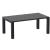 ISP774-BLA Vegas Dining Table 70" to 86" Extendable Table Black 8697443557646