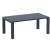 ISP774-DG Vegas Dining Table 70" to 86" Extendable Table Wicker Dark Gray 8697443557677