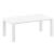 ISP774-WH Vegas Dining Table 70" to 86" Extendable Table Wicker White 8697443557615