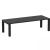 ISP776-BLA Vegas XL Dining Table 102" to 118" Extendable Table Black 8697443557967