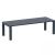 ISP776-DG Vegas XL Dining Table 102" to 118" Extendable Table Wicker Dark Gray 8697443557998