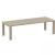 ISP776-DVR Vegas XL Dining Table 102" to 118" Extendable Table Taupe 8697443557950
