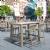 ISP7824S-DVR Vegas Marcel 5 pc Bar Set with 39" to 55" Extendable Taupe 787790884293