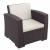 ISP831-BR Monaco Resin Patio Club Chair Brown 8697443554850