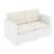 ISP832-WH Monaco Resin Patio Loveseat White 8697443554874