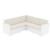 ISP834-WH Monaco Resin Patio Sectional 5 piece White with Natural Cushion 8697443554935