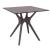 ISP863-BR Ibiza Square Table 31" Brown 8697443557189