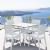 ISP8631S-WH Ibiza Outdoor Dining Set 5 Piece Square White 0644216007523