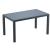 ISP878-DG Orlando Wickerlook Rectangle Dining Table Dark Gray 55 inch 8697443556762