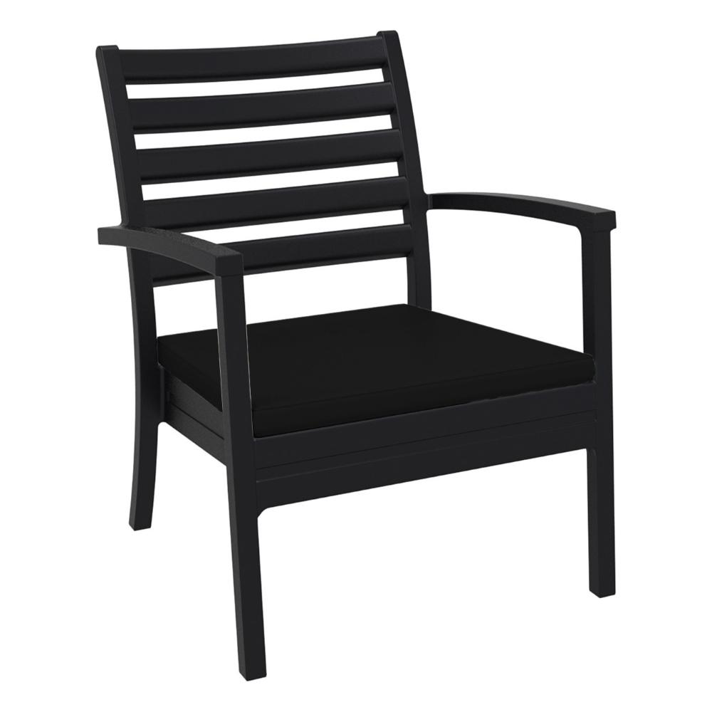 Artemis XL Outdoor Club Chair Black - Black ISP004-BLA-CBL