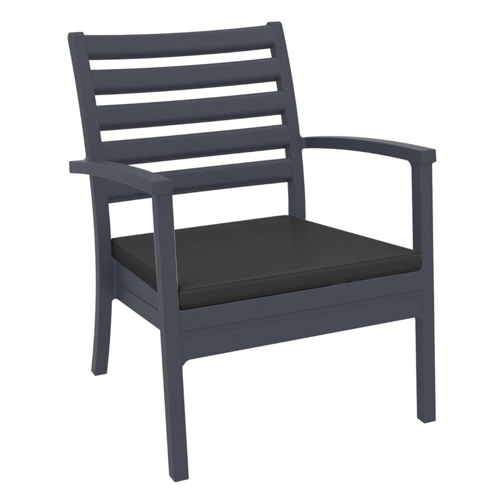 Artemis XL Outdoor Club Chair Dark Gray - Charcoal ISP004-DGR-CCH