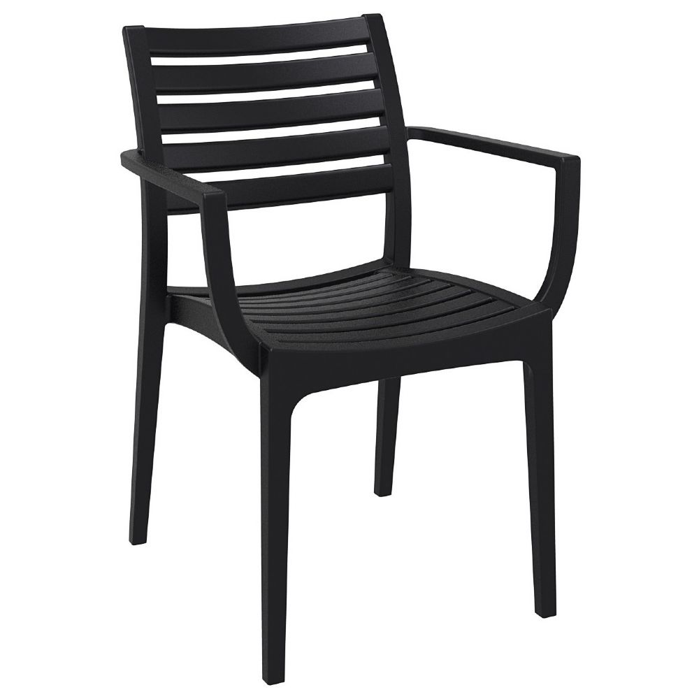 Artemis Resin Arm Chair Black ISP011-BLA