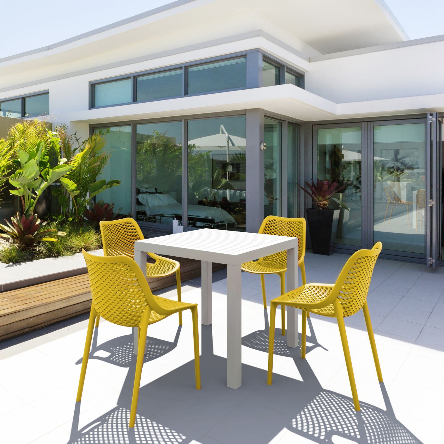 Air Outdoor Dining Chair Yellow ISP014-YEL - 15
