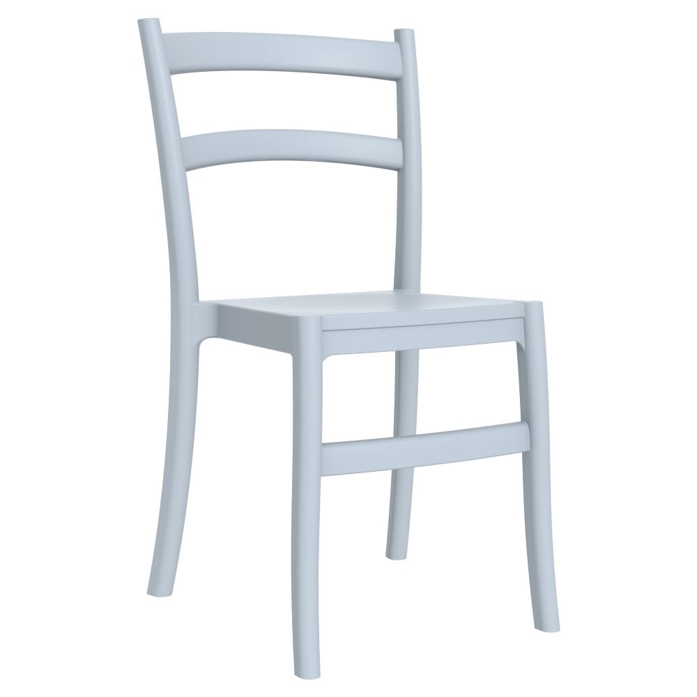 Tiffany Cafe Dining Chair Silver Gray ISP018-SIL