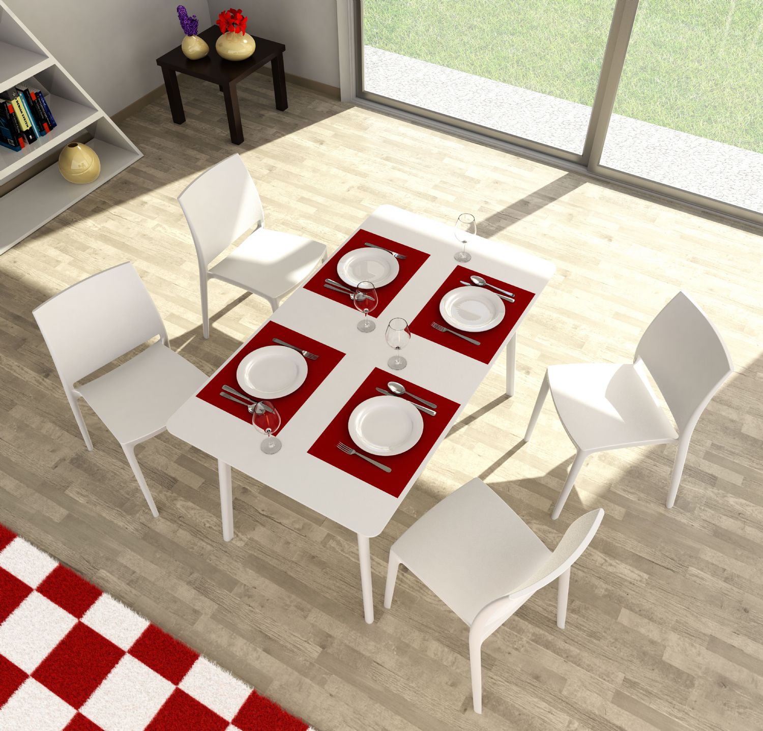 Maya Dining Chair White ISP025-WHI - 23