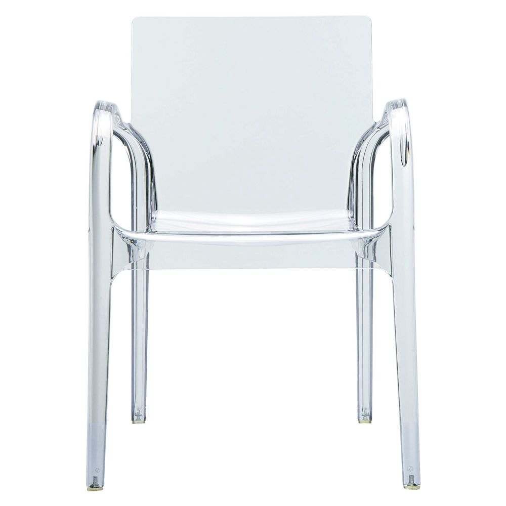 Dejavu Polycarbonate Arm Chair Transparent ISP032 TCL By Siesta