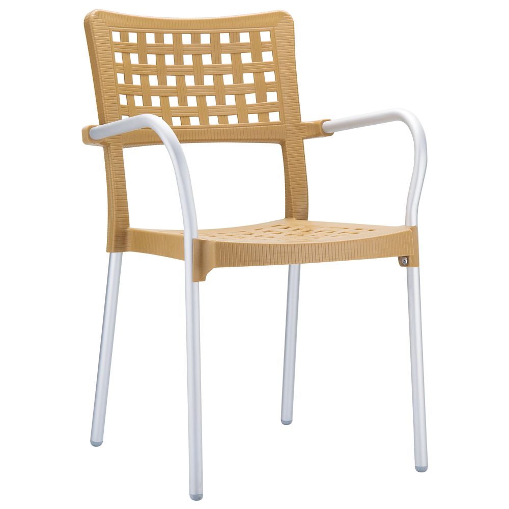 Gala Dining Arm Chair Latte ISP041-TEA