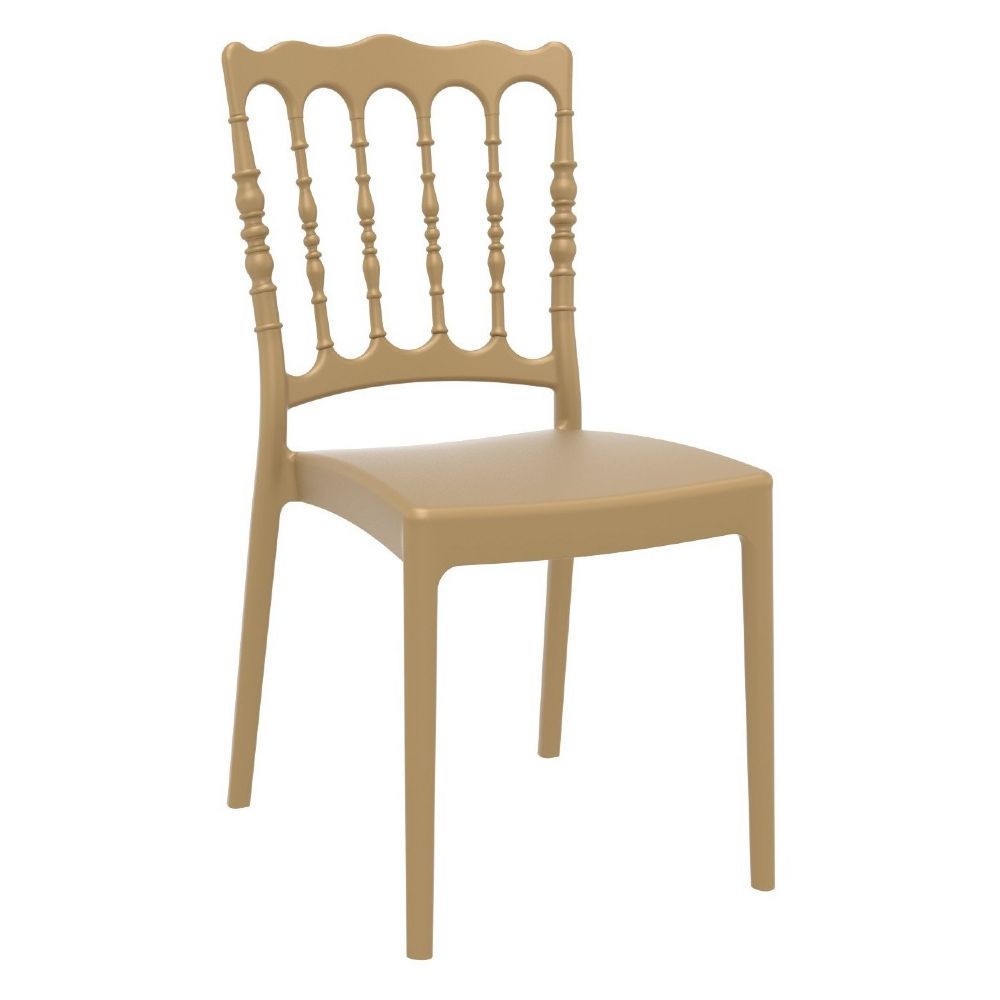 Vijftig Televisie kijken Alfabetische volgorde Napoleon Resin Wedding Chair Gold ISP044-GLD by Siesta | Compamia