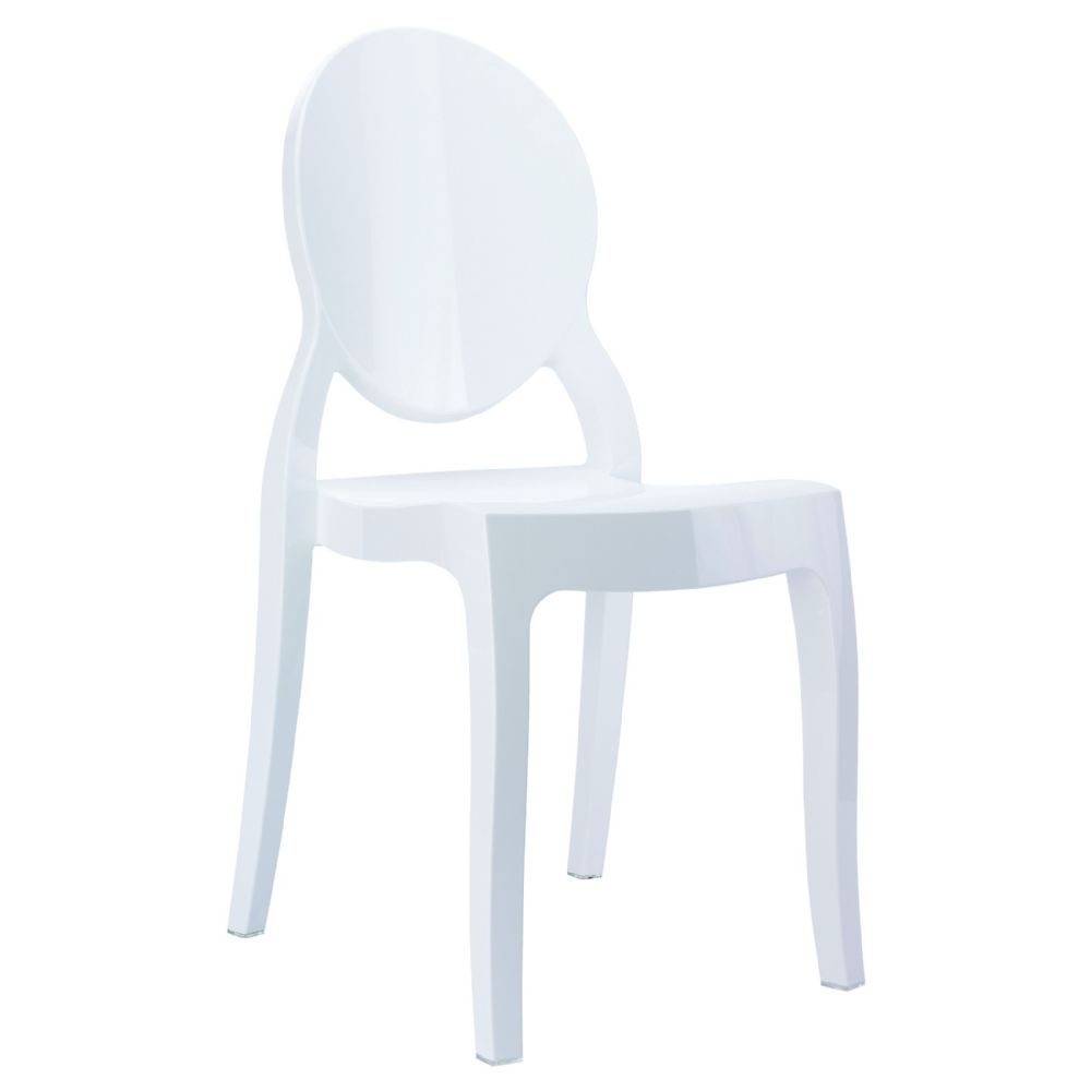 Baby Elizabeth Kids Chair Glossy White ISP051-GWHI