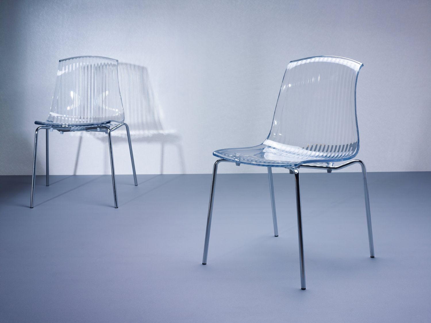 Allegra Indoor Dining Chair Transparent Amber ISP057-TAMB - 5
