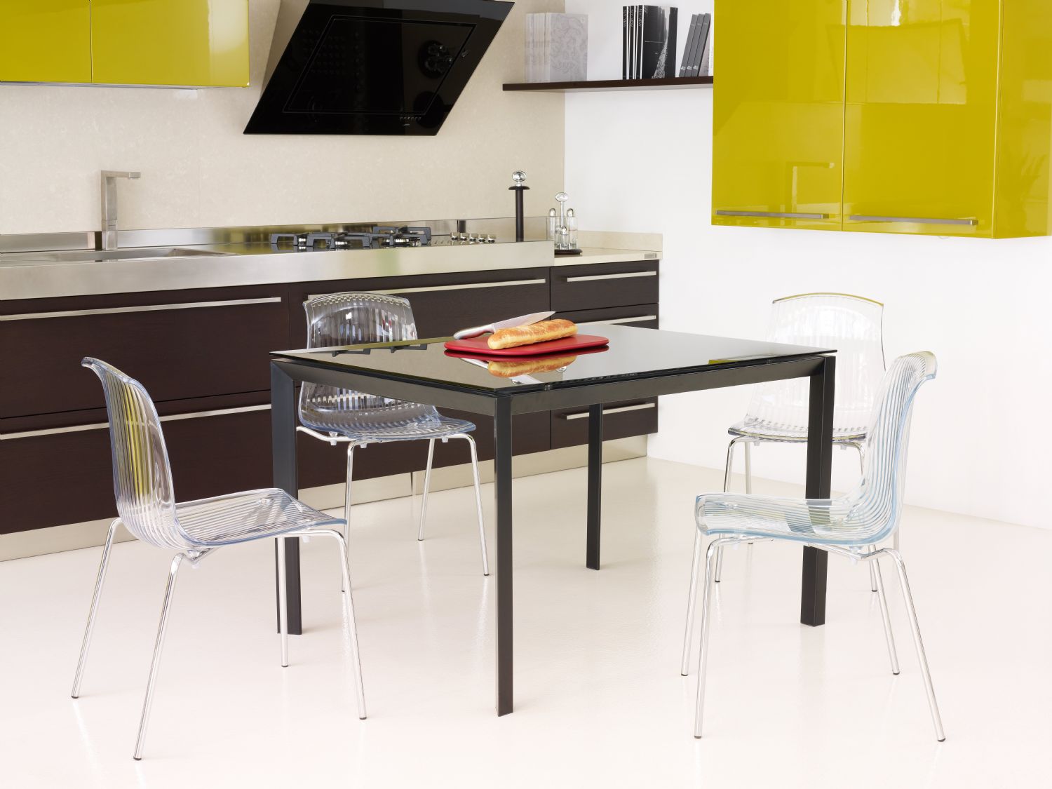 Allegra Indoor Dining Chair Transparent Amber ISP057-TAMB - 6