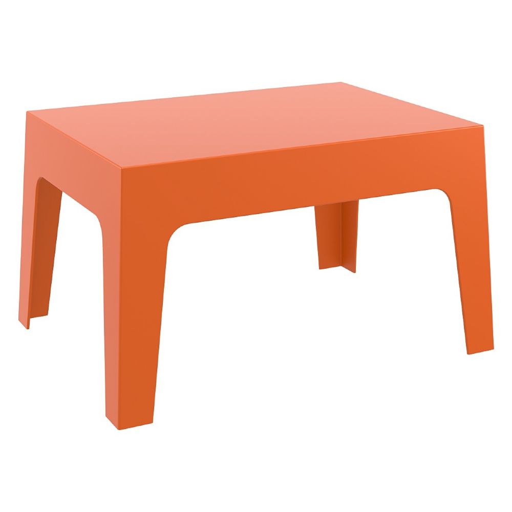 Box Resin Outdoor Coffee Table Orange ISP064-ORA