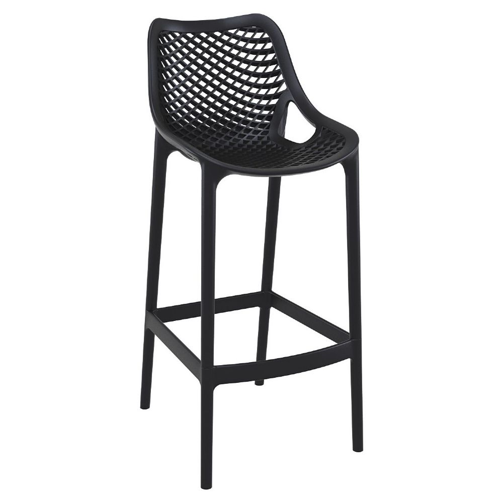 Air Resin Outdoor Bar Chair Black ISP068-BLA