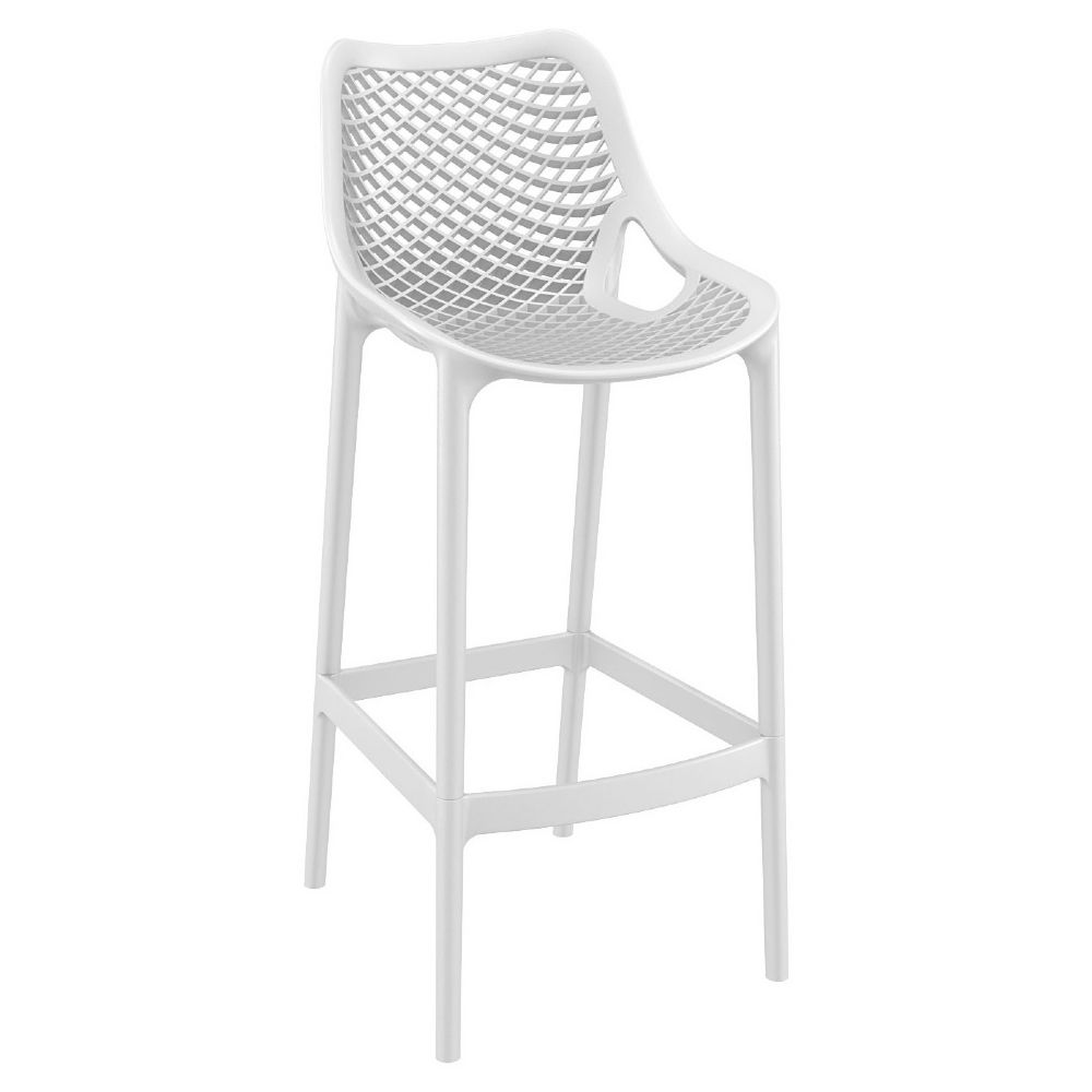 Air Resin Outdoor Bar Chair White ISP068-WHI