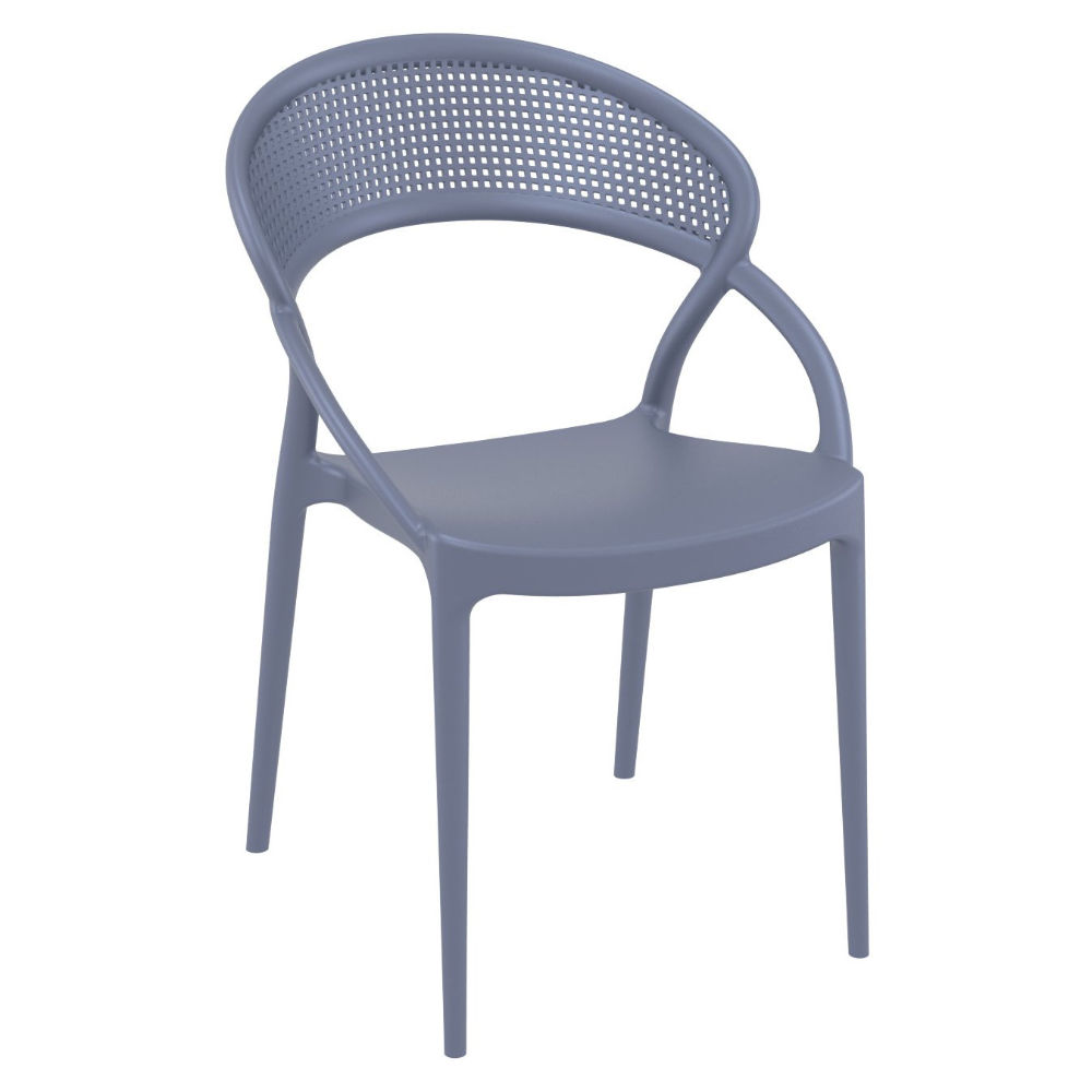 Sunset Dining Chair Dark Gray ISP088-DGR