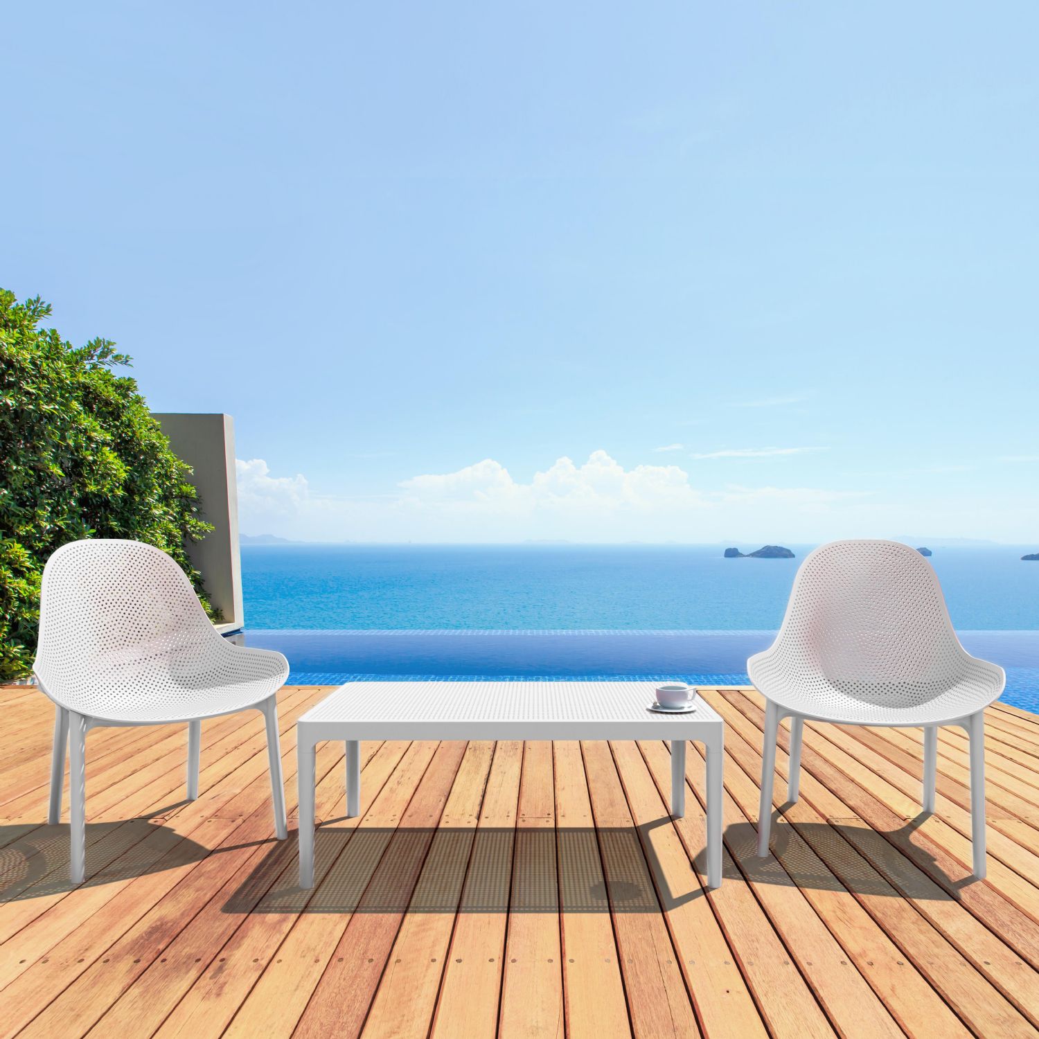 Sky Outdoor Indoor Lounge Chair Taupe ISP103-DVR - 8