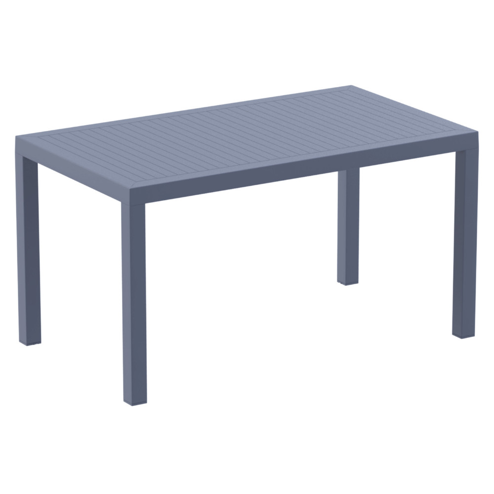 Ares Rectangle Outdoor Table 55 inch Dark Gray ISP186-DGR