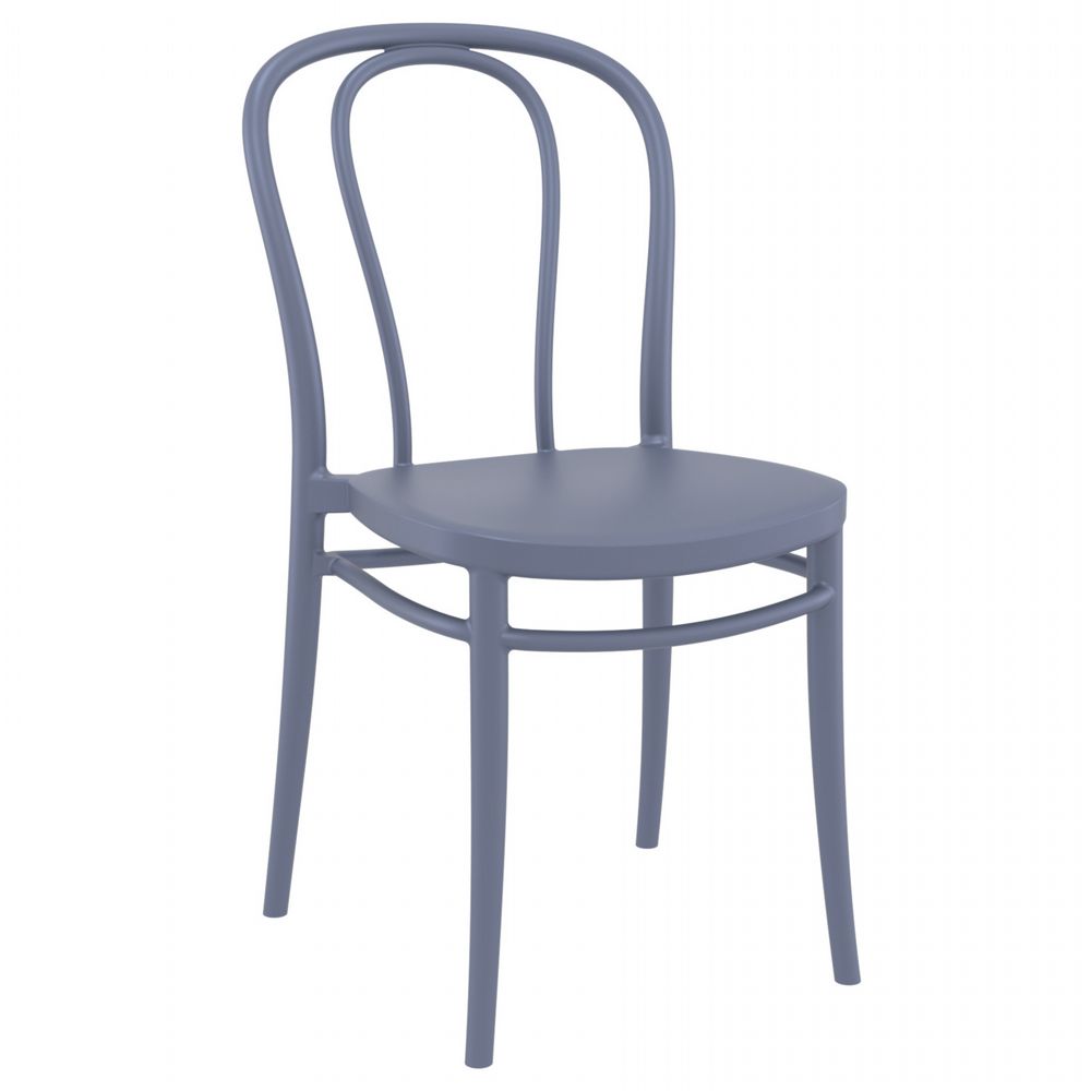 Victor Resin Outdoor Chair Dark Gray ISP252-DGR