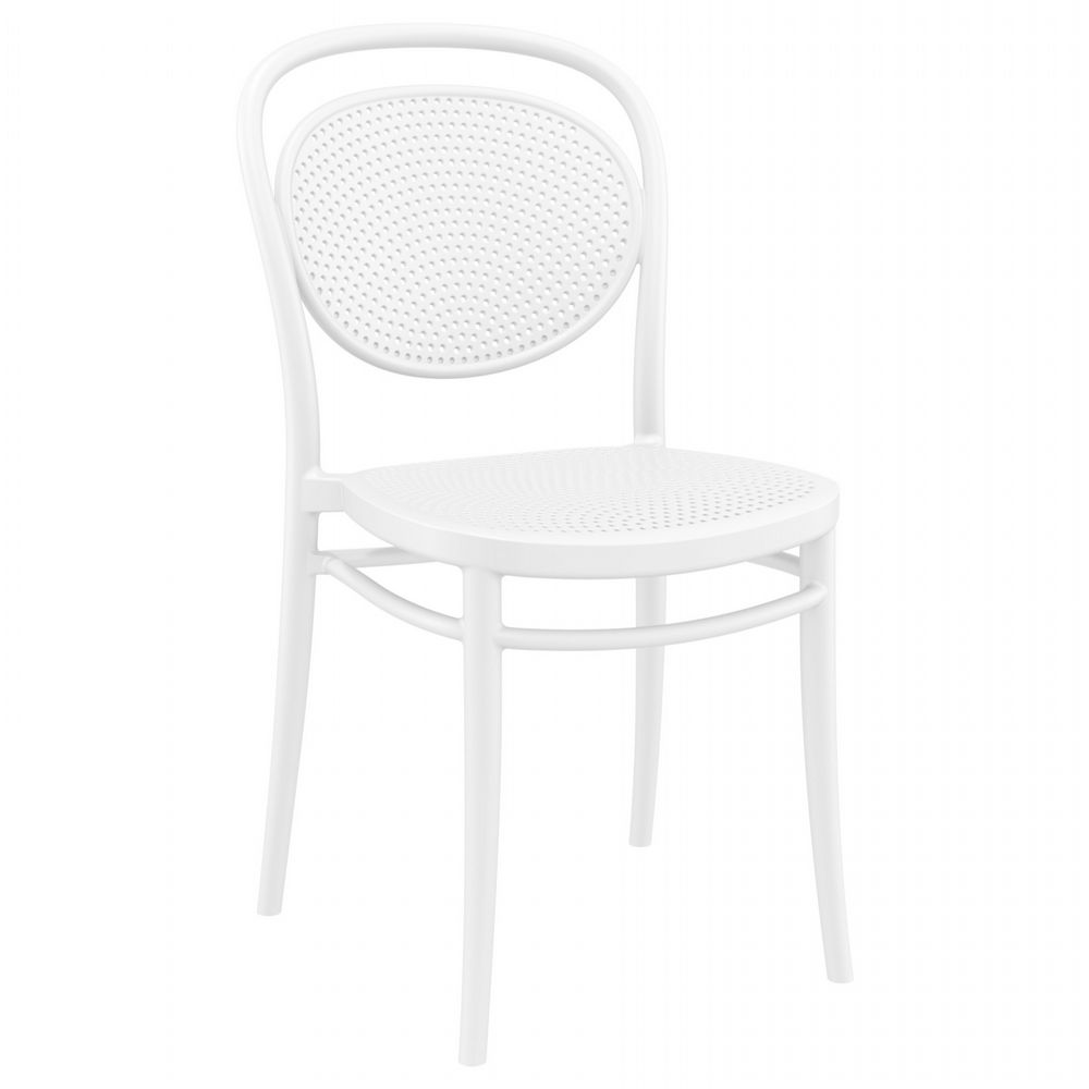 Marcel Resin Outdoor Chair White ISP257-WHI