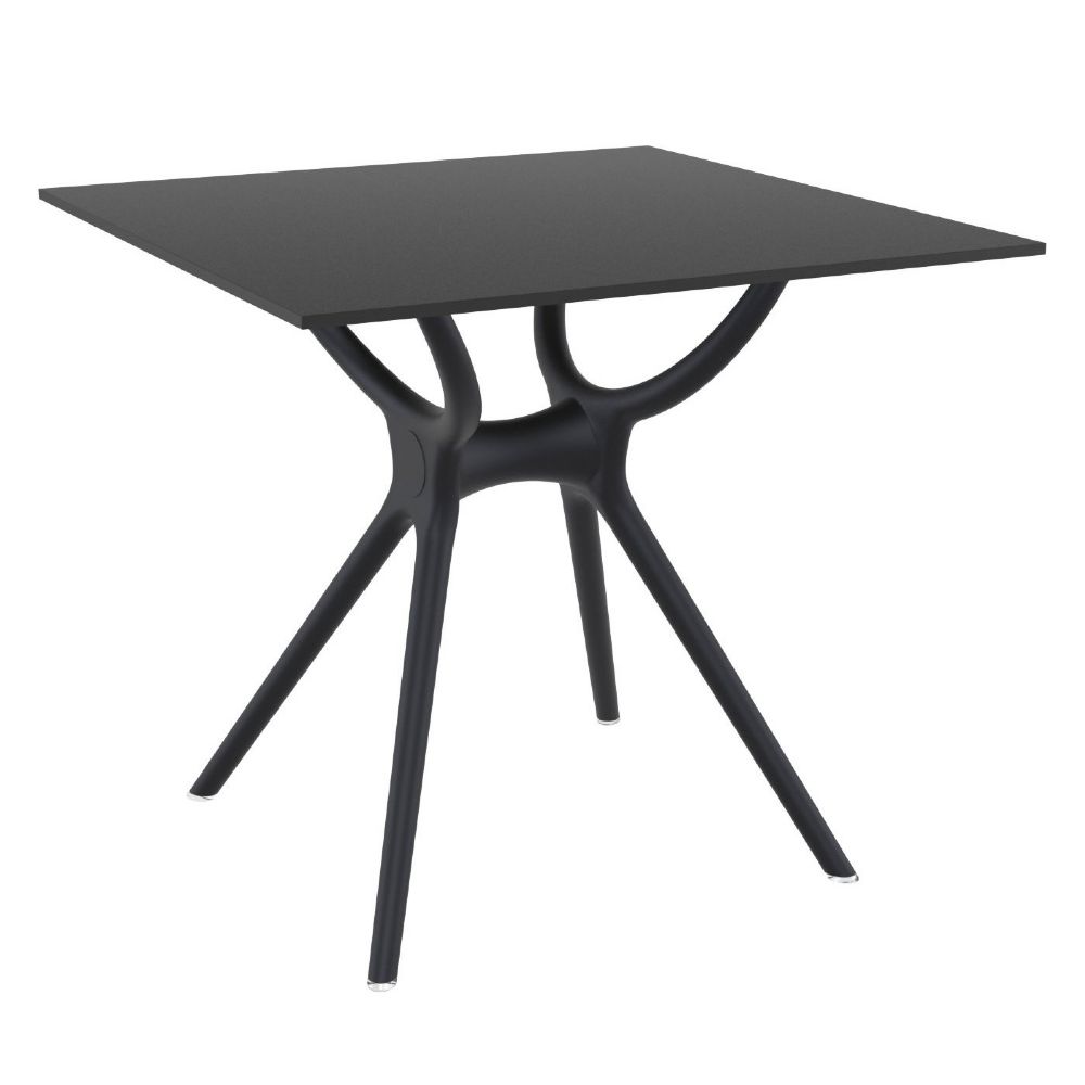 Air Square Dining Table 31 inch Black ISP700-BLA