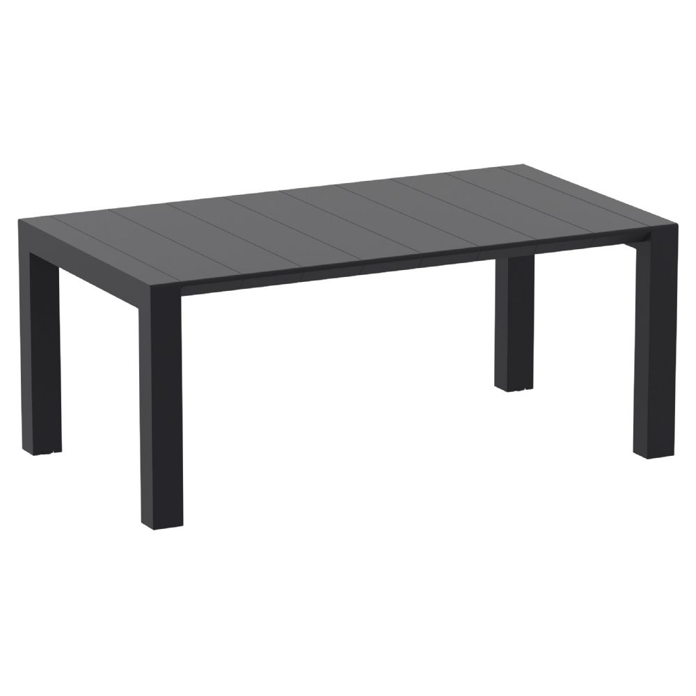 Vegas Patio Dining Table Extendable from 70 to 86 inch Black ISP774-BLA