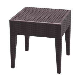 Compamia Miami Square Resin Side Table Isp858 Color Brown for sale online