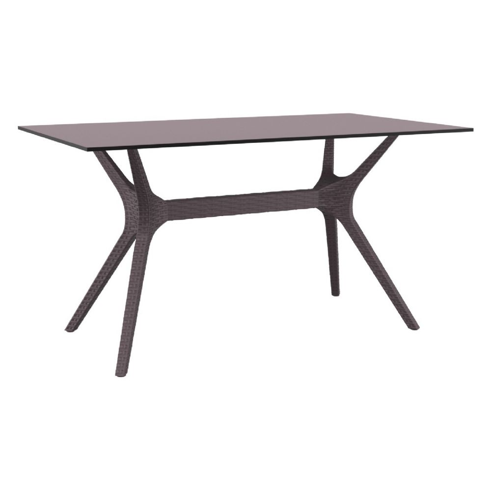 Ibiza Rectangle Dining Table 55 inch Brown ISP864-BR